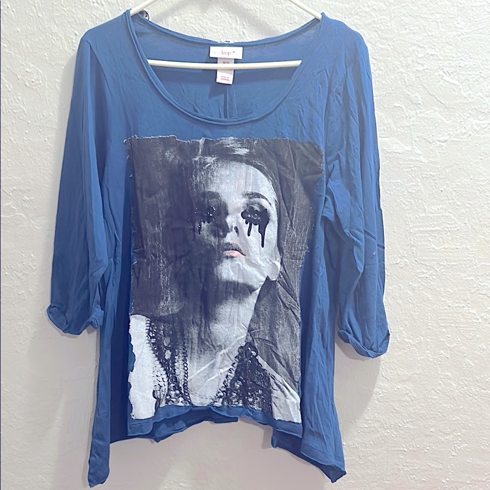 🆕 Women's Graphic Tee Quarter Sleeve Top 9-11